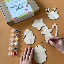 Učitaj sliku u Galeriju, Oslikaj svoje novogodišnje ukrase set za veliku i malu decu