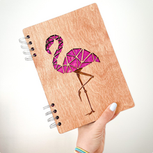 Učitaj sliku u Galeriju, Rokovnik Flamingos - holo pink