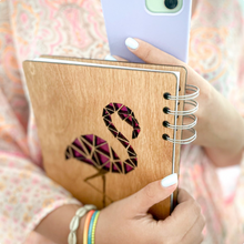 Učitaj sliku u Galeriju, Rokovnik Flamingos - holo pink