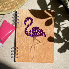 Učitaj sliku u Galeriju, Rokovnik Flamingos - holo pink