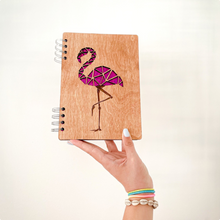 Učitaj sliku u Galeriju, Rokovnik Flamingos - holo pink