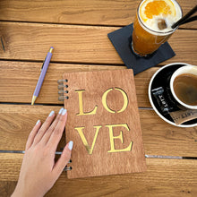 Učitaj sliku u Galeriju, Rokovnik LOVE - zlatna