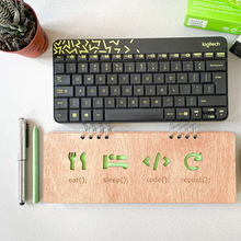 Učitaj sliku u Galeriju, Keyboard note sveska za IT-ijevce - zelena